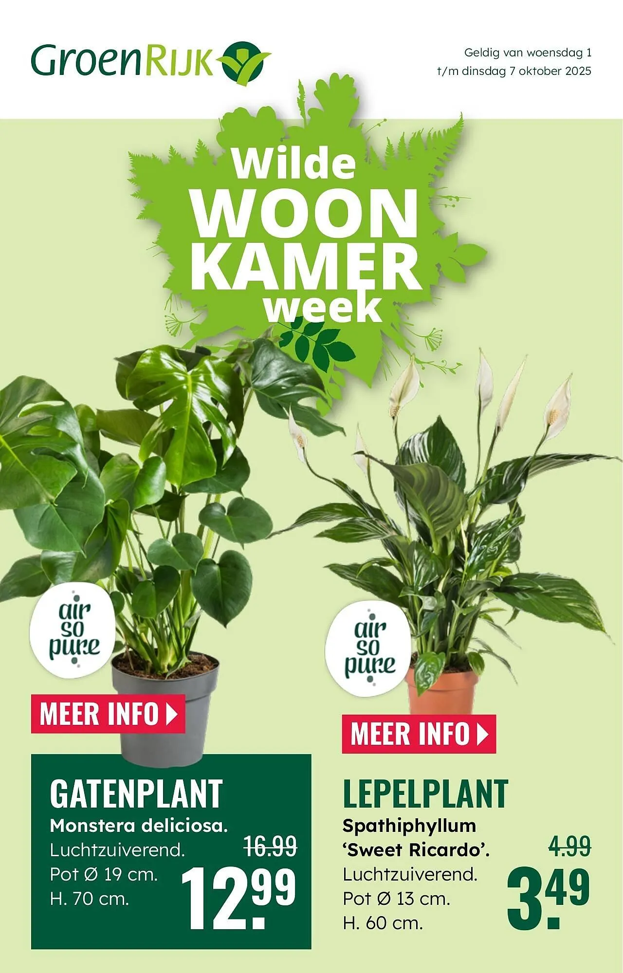GroenRijk folder van 1 oktober tot 7 oktober 2025 - Folder pagina 1
