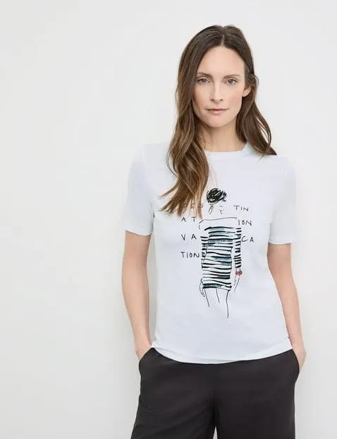 Duurzaam T-shirt met print op de voorkant