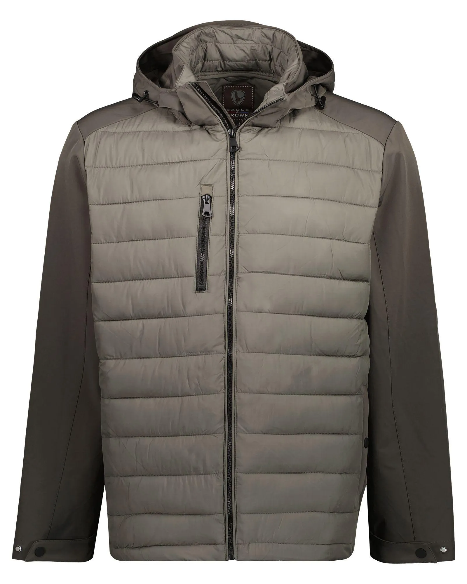 Tussenjas met Afneembare Capuchon Groen