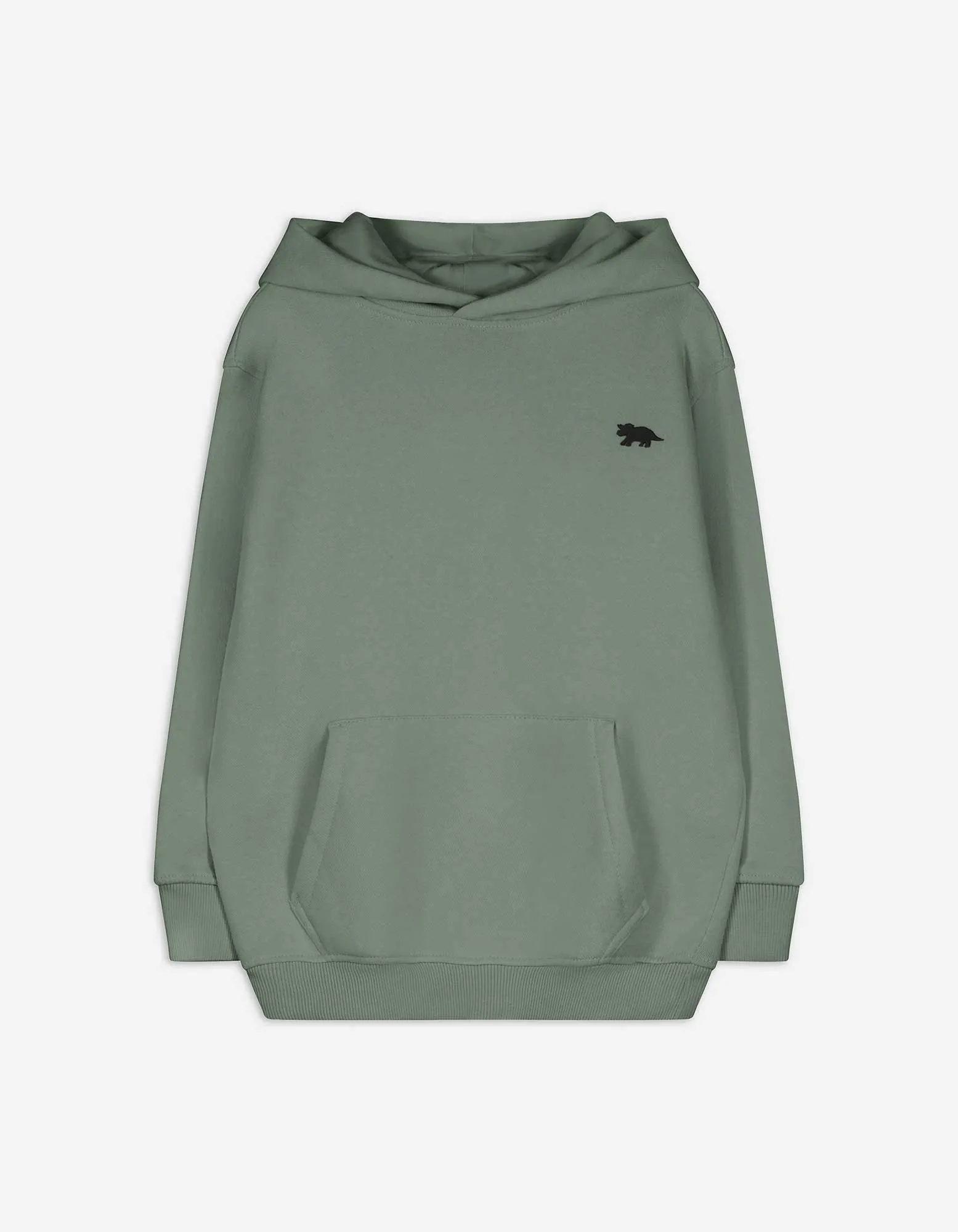 Mikina s kapucí - Klokaní kapsa - tmave zelena