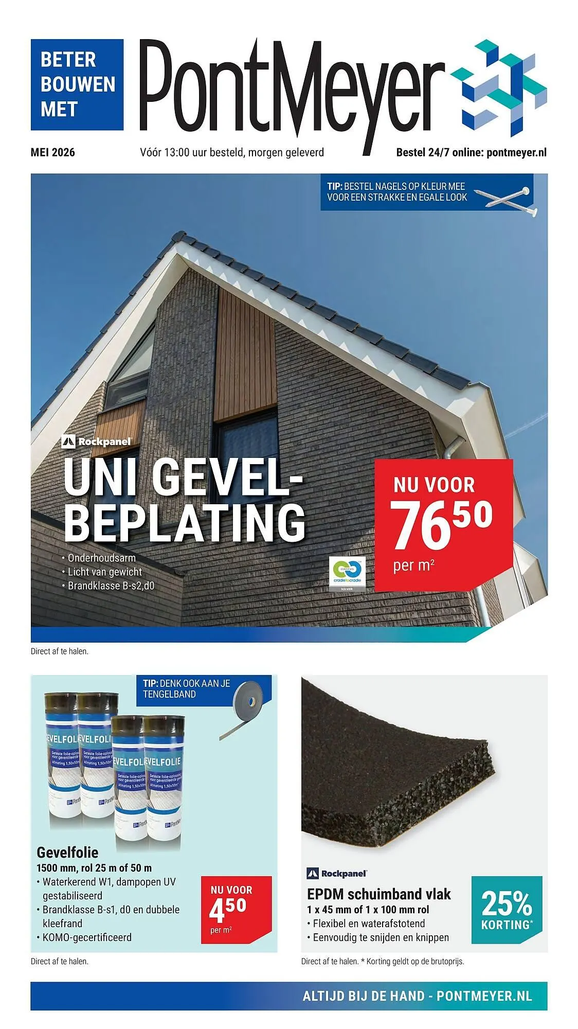 Pontmeyer folder van 1 mei tot 31 mei 2026 - Folder pagina 1