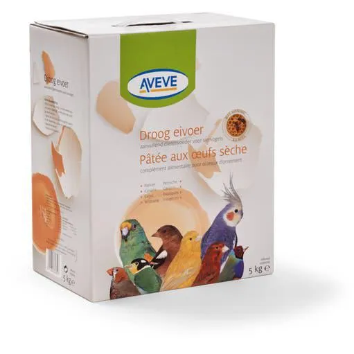 Droog eivoer voor siervogels
