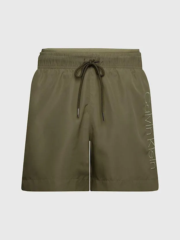 Korte zwemshort met dubbele tailleband - Core Logo