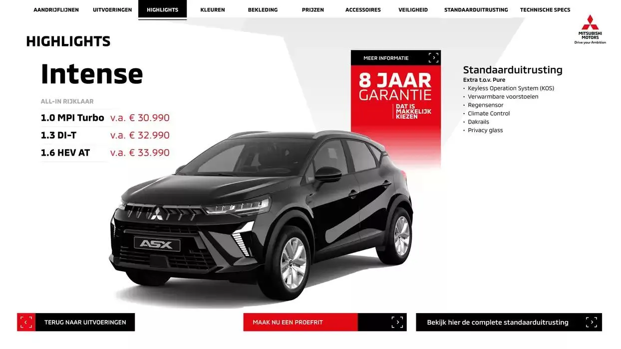 Mitsubishi Asx van 1 januari tot 1 januari 2026 - Folder pagina 6