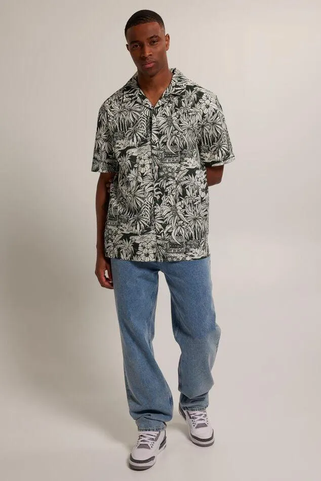 Katoenen overhemd met all-over print