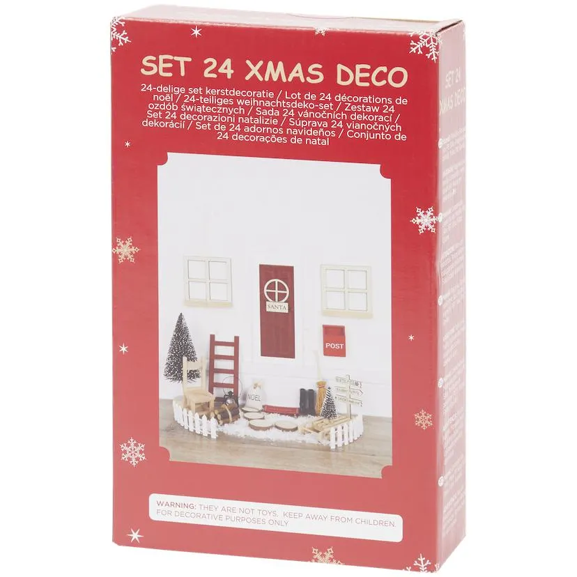 Mini-kerstdecoratieset