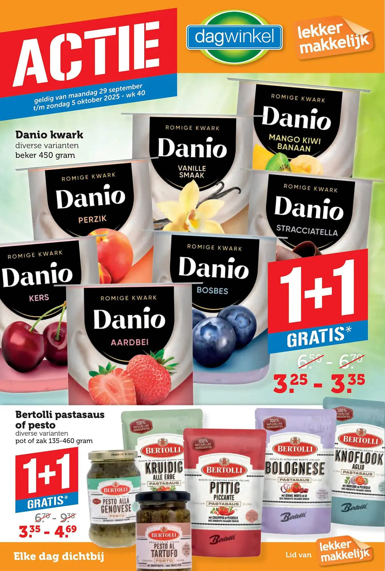 Dagwinkel folder van 29 september tot 5 oktober 2025 - Folder pagina 1