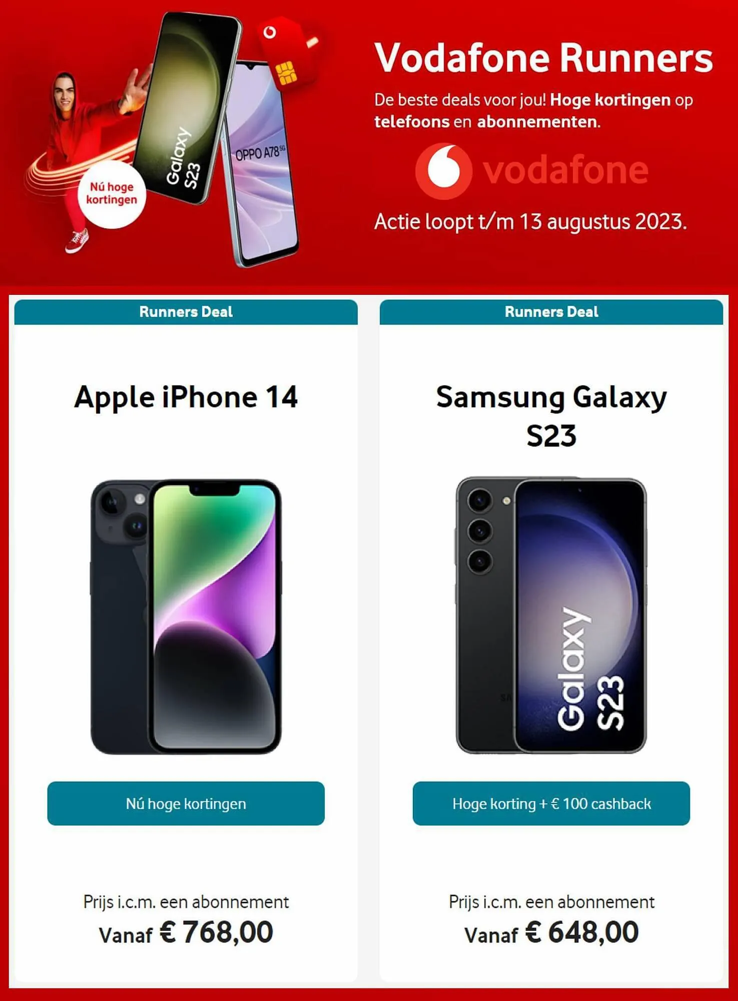 Vodafone folder van 29 juni tot 13 augustus 2023 - Folder pagina 2