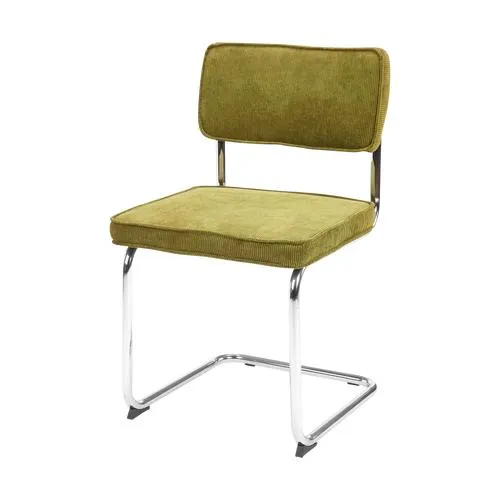 Lisomme Anne Ribstof Eetkamerstoel Groen