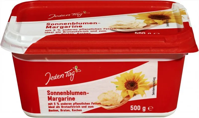 Jeden Tag Sonnenblumenmargarine 500 g