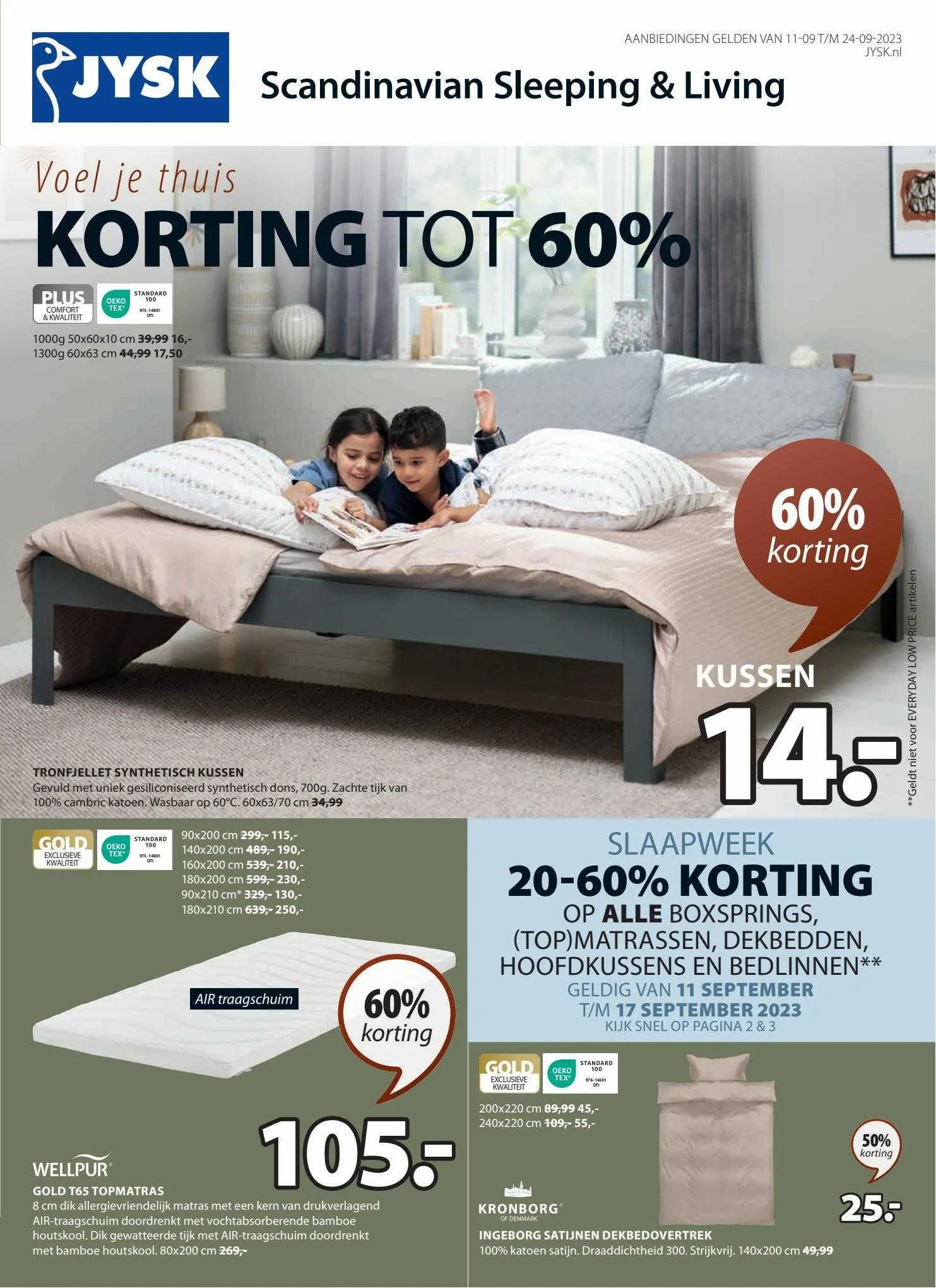 Jysk Folder van 4 september tot 17 september 2023 - Folder pagina 1