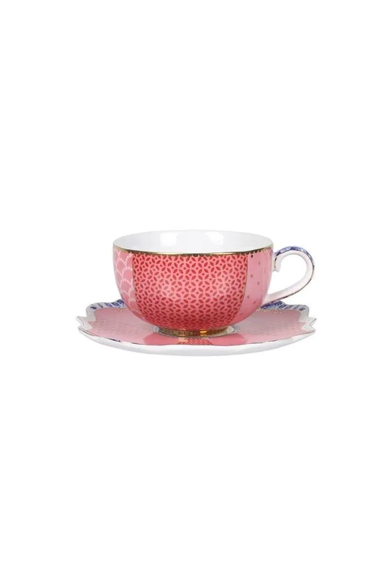 Royal Multi Espresso Kop & Schotel Roze