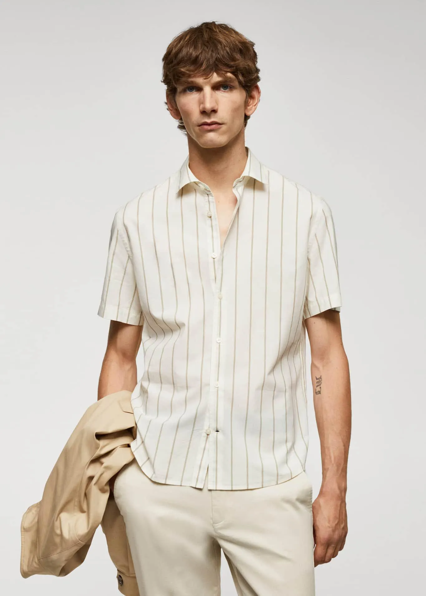 Könnyű csíkos pamuting