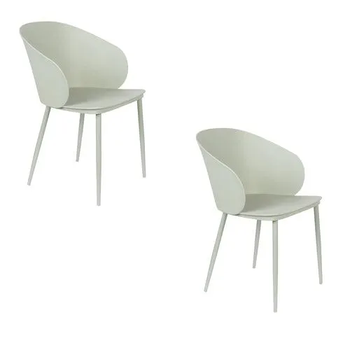 Housecraft Living Gigi Eetkamerstoelen Mintgroen - Set van 2