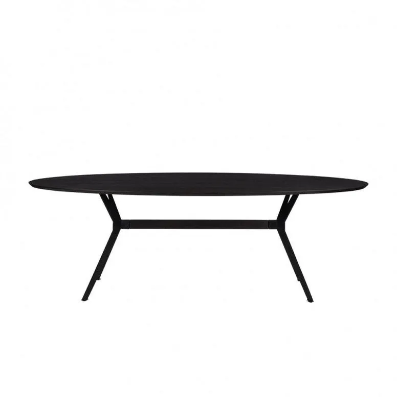 Eettafel - Ramses 240 x 100 x 77 cm - Zwart