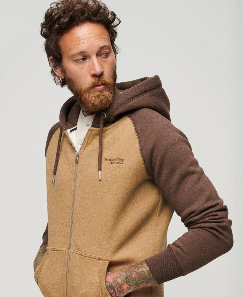 Essential baseballhoodie met rits
