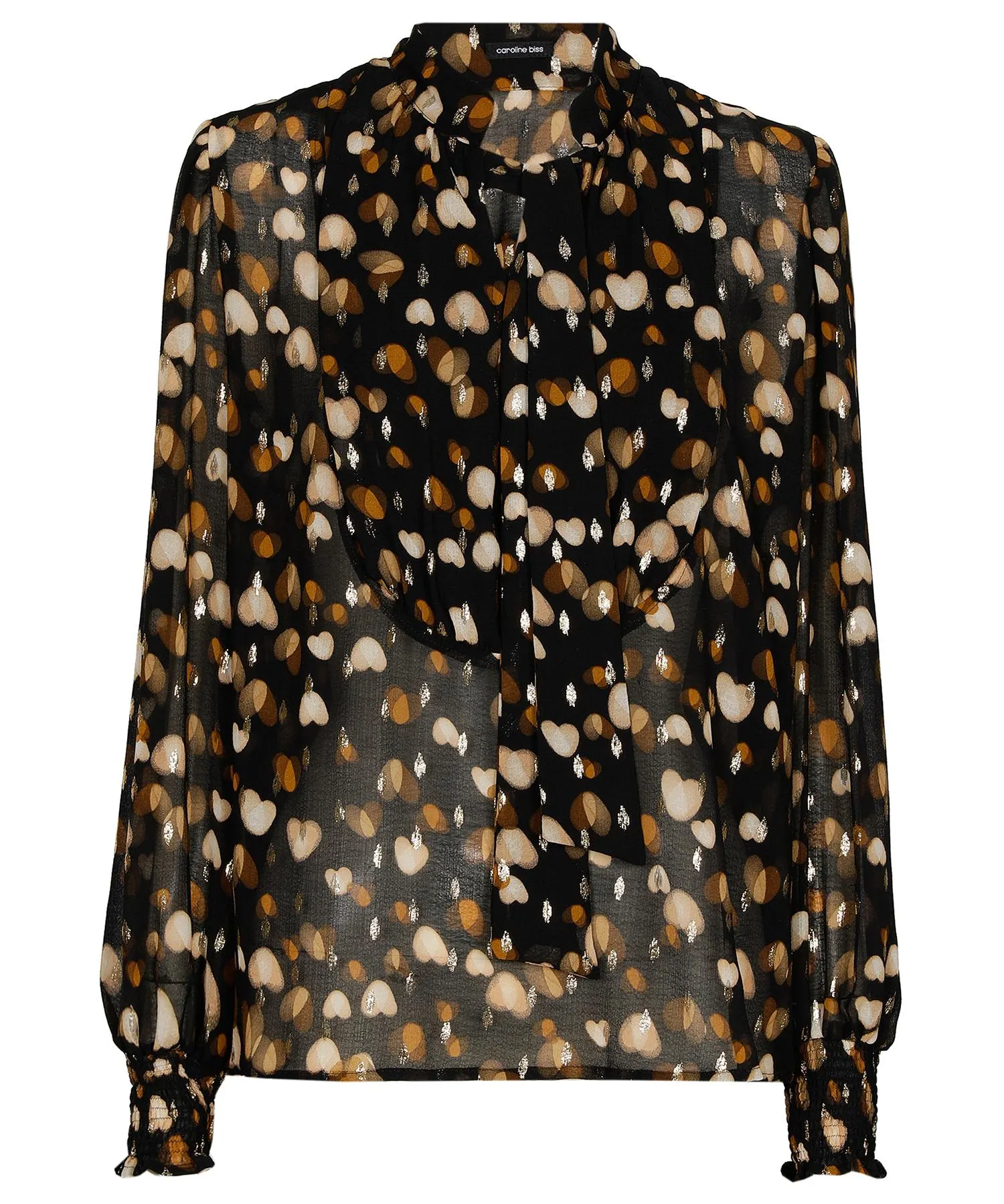 Caroline Biss blouse hartjes lurex