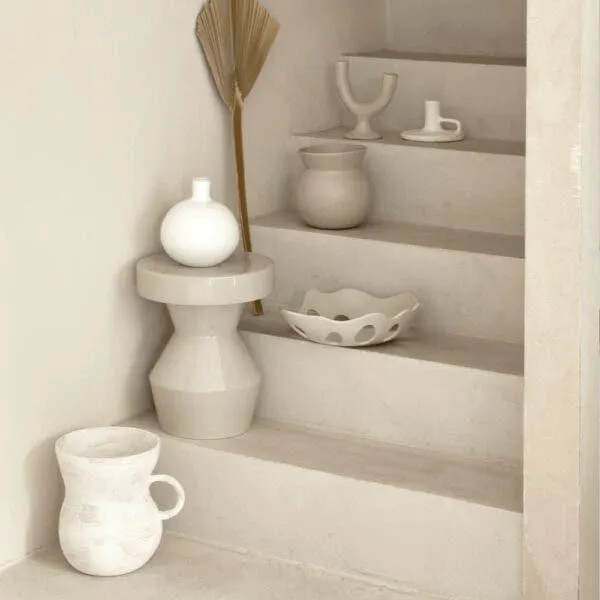 Bijzettafel - Sculptural 30x35cm (øxh) - keramiek