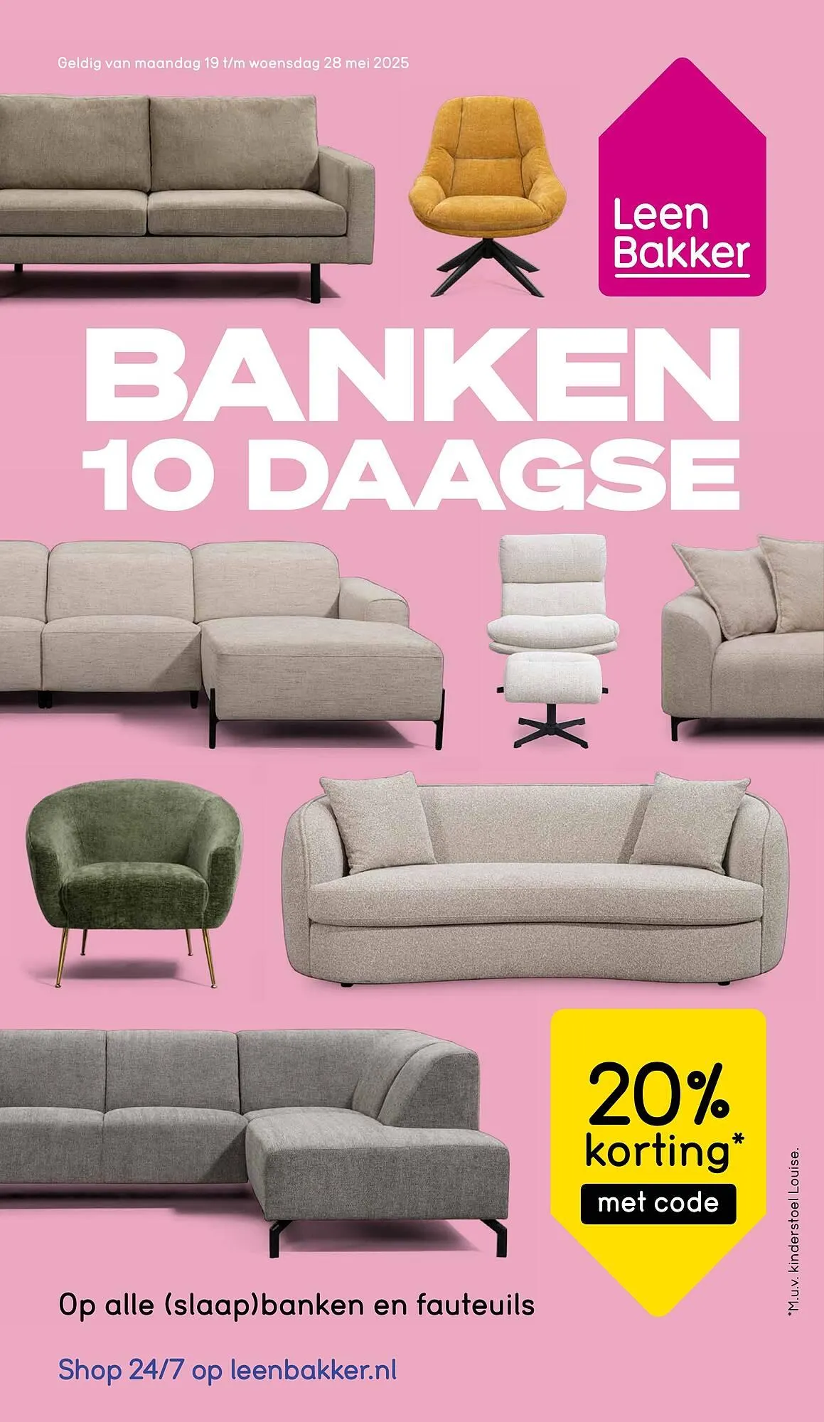 Leen Bakker folder van 19 mei tot 28 mei 2025 - Folder pagina 1