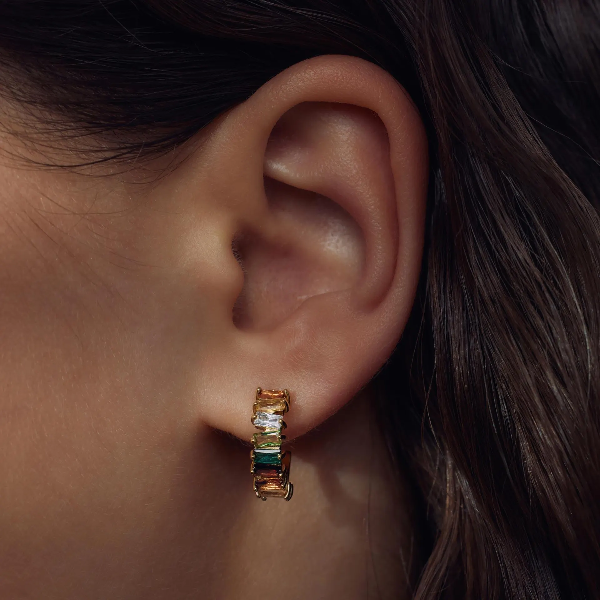 Santa Maria del Fiore 925 sterling zilveren gold plated creolen PDM36092