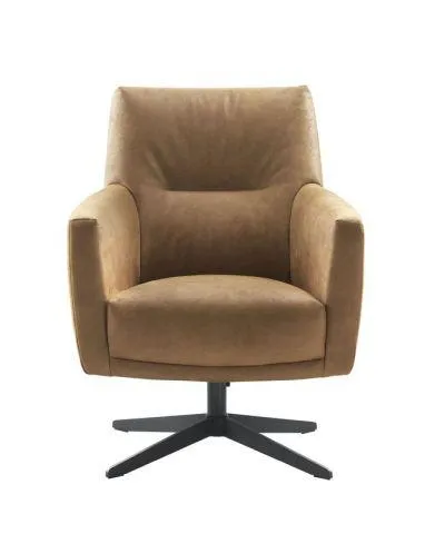 Draaifauteuil Morini pocket/HR-schuim zitting camel