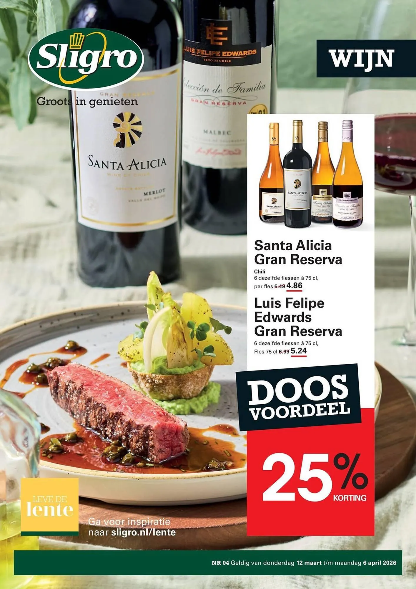 Sligro folder van 12 maart tot 6 april 2026 - Folder pagina 1