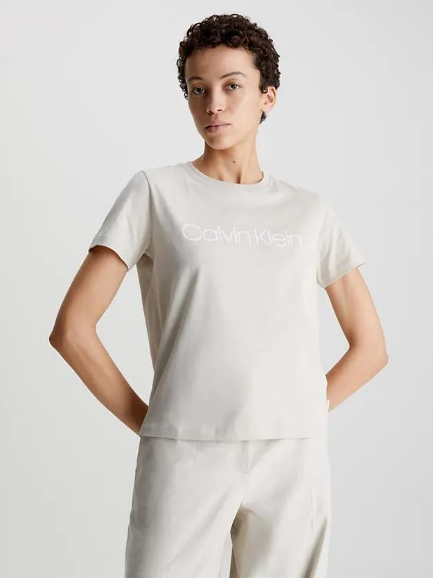 T-shirt van biologisch katoen met logo