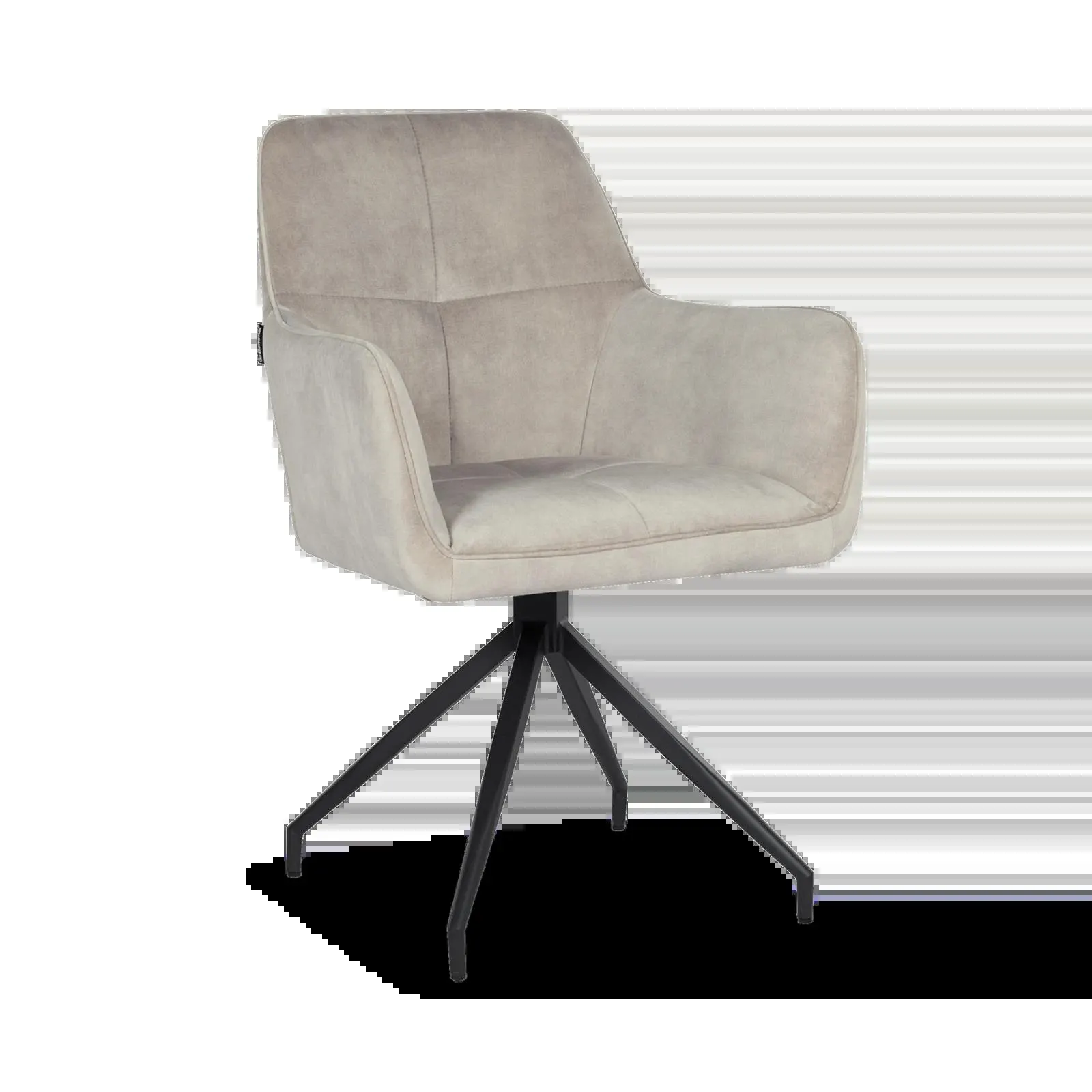 Armstoel Maxime (sale) - Velvet Adore Oyster (OP=OP)