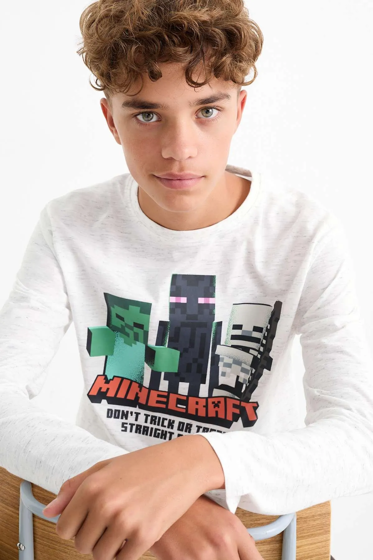 Halloween - Minecraft - long sleeve top