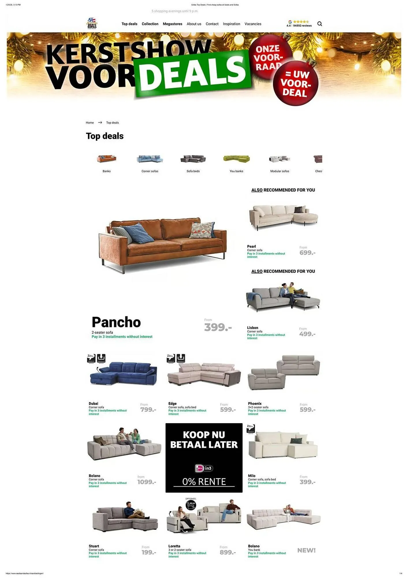 Seats and Sofas folder van 10 december tot 24 december 2025 - Folder pagina 1