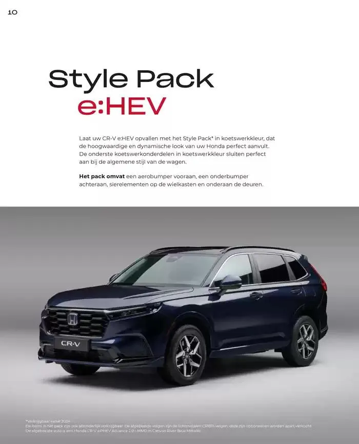 CR-V Accessories van 19 november tot 30 juni 2025 - Folder pagina 10