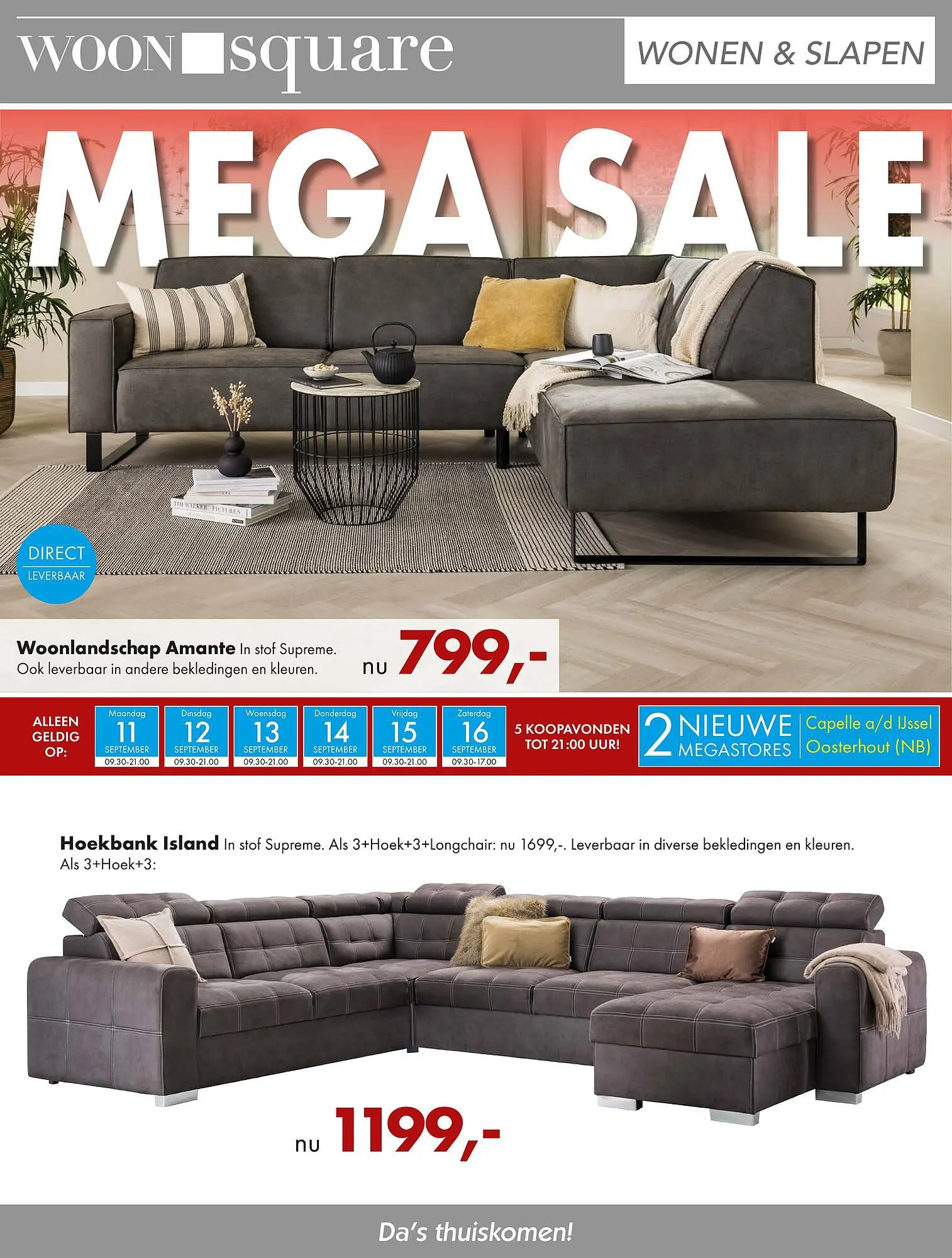 Woonsquare folder van 11 september tot 16 september 2023 - Folder pagina 1
