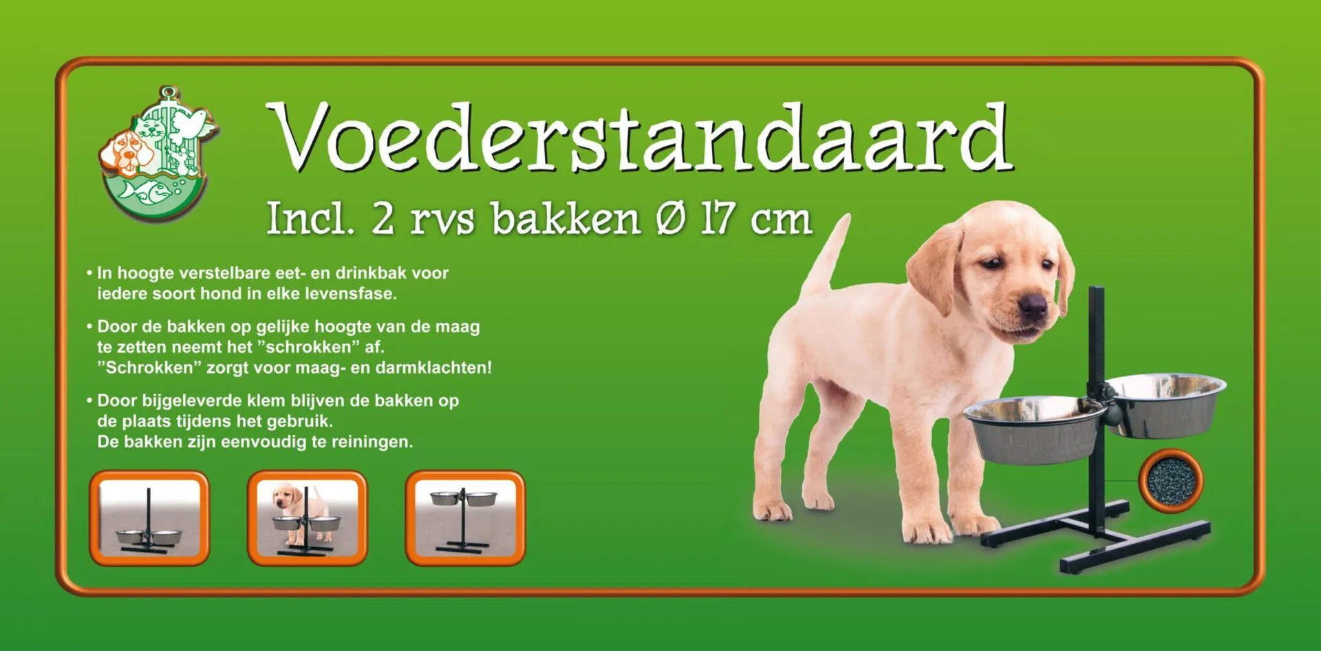 BOON Voederstandaard h-model h.slag 17cm
