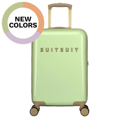 SUITSUIT Harde Handbagage Koffer / Trolley / Reiskoffer 55x35x20 cm Fusion Groen