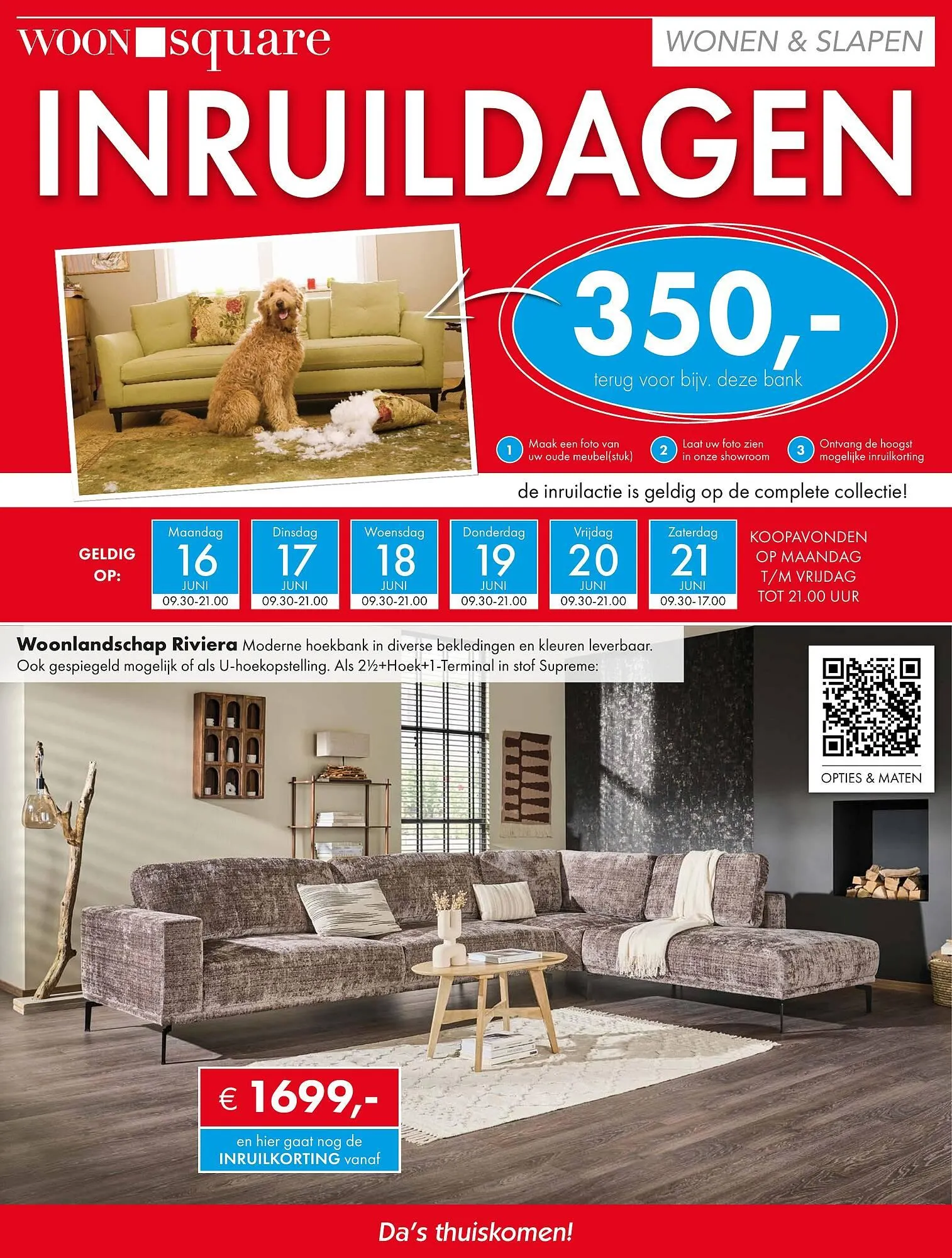 Woonsquare folder van 16 juni tot 22 juni 2025 - Folder pagina 1