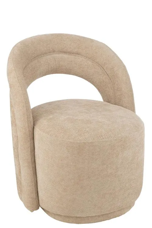 J-Line zetel Accent - textiel - beige