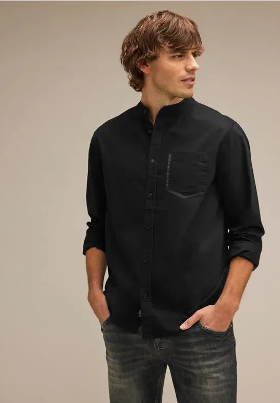 Oxford-overhemd met decoratieve zak