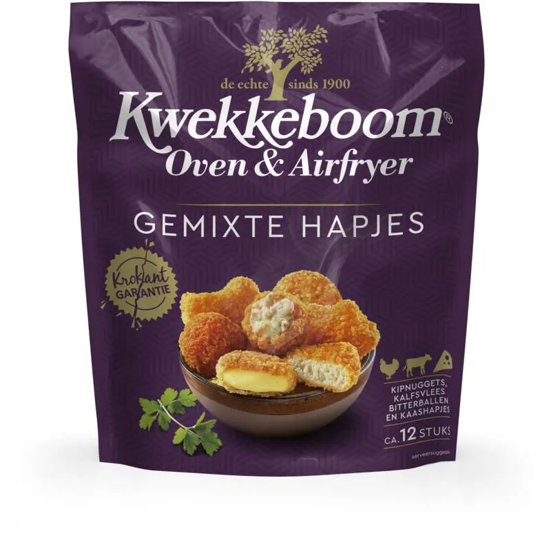Kwekkeboom Oven en airfryer gemixte hapjes