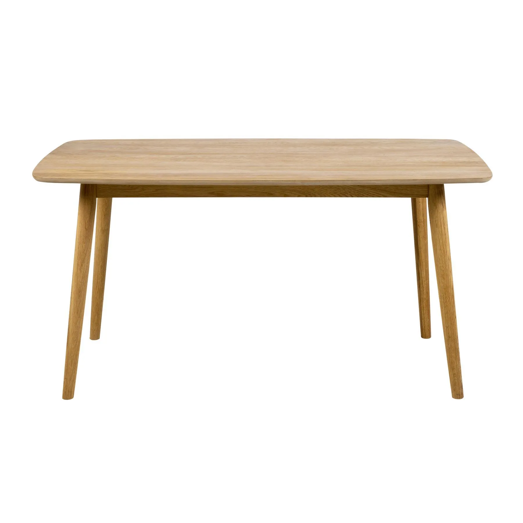 by fonQ basic Rounded Eettafel - 150 x 80 cm - Eiken/Beige