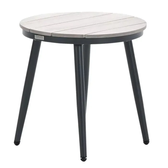 Lucas bijzettafel Ø50 - light teak imowood