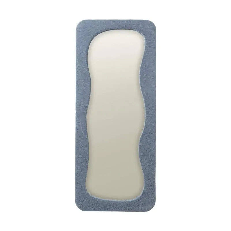 Passpiegel wave teddy - blauw - 168x70 cm