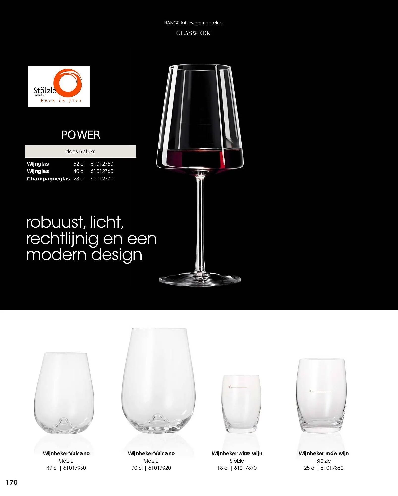 HANOS Tableware Magazine 2023-2024 van 1 januari tot 30 april 2024 - Folder pagina 170