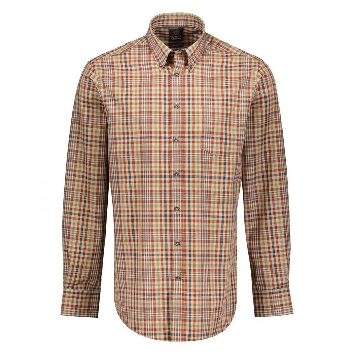 Casual Geruit Overhemd Flannel Look Multicolour