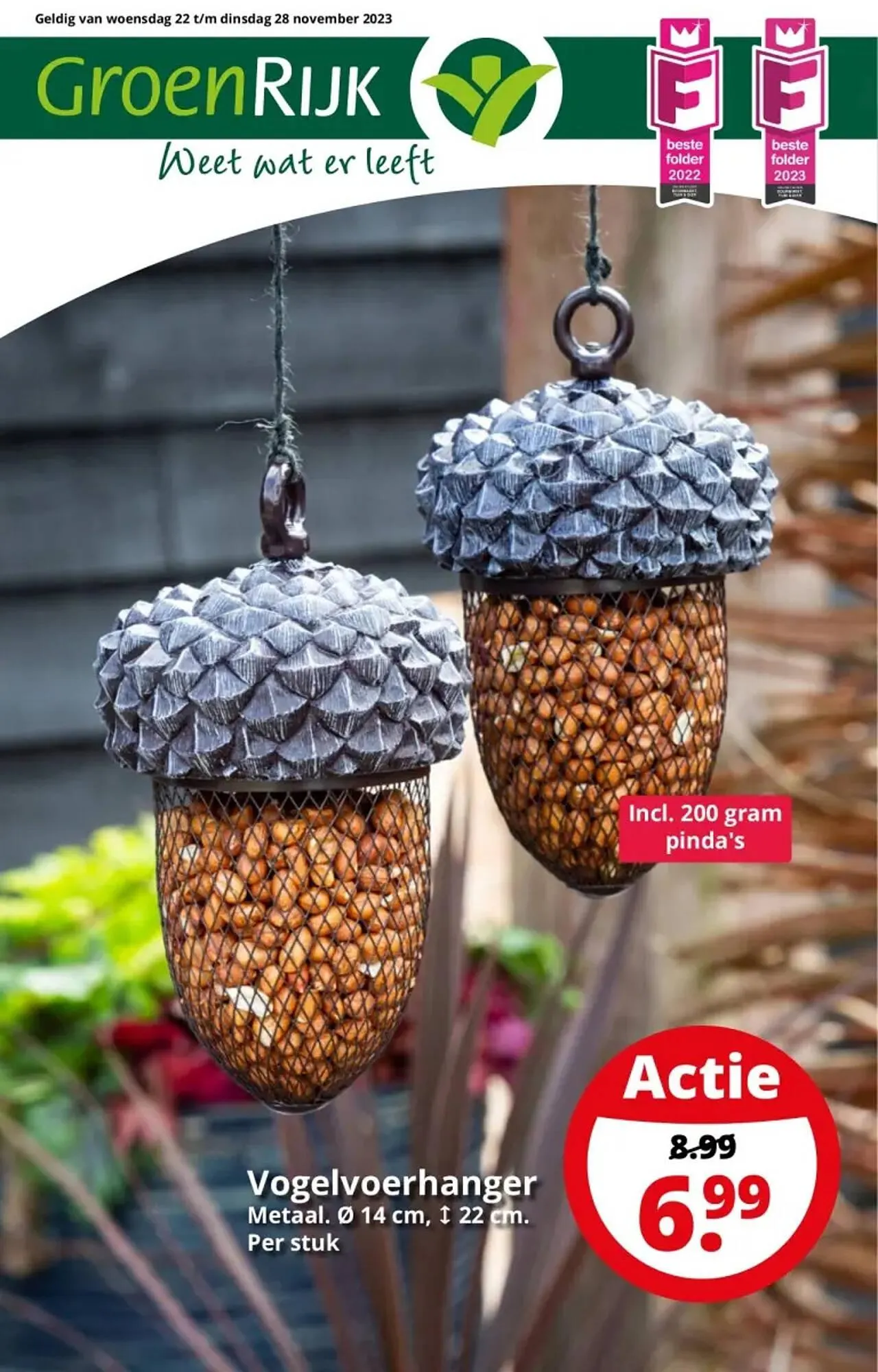 GroenRijk folder van 22 november tot 28 november 2023 - Folder pagina 1