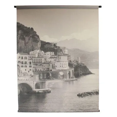 Wandkleed Trissino zwart wit