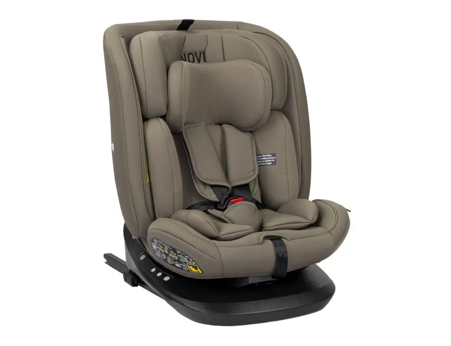 Autostoel Novi Baby® Goliath Premium I-Size Rotation Dark Taupe