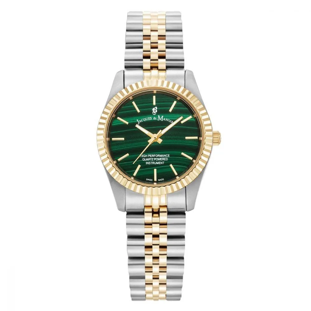 Green Women's Watch Set with Jewellery JPN05401