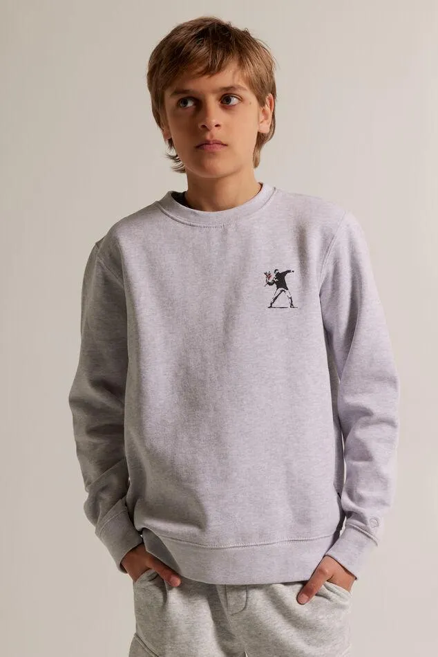 Sweater met printopdruk