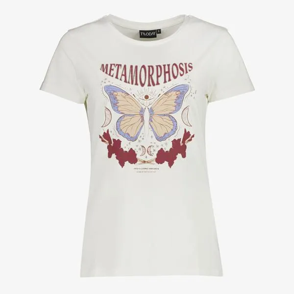 TwoDay dames T-shirt wit met glitters
