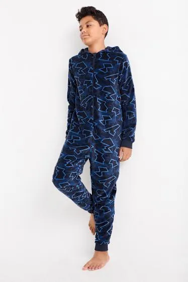 Fleece onesie - patterned